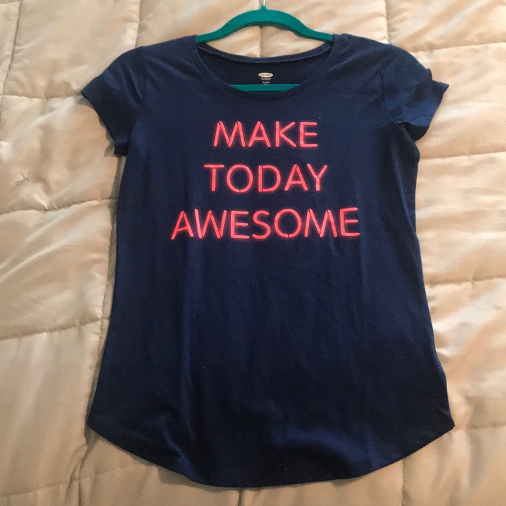 Blue and pink t-shirt